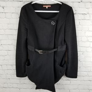 MIA MELON | belted button close jacket